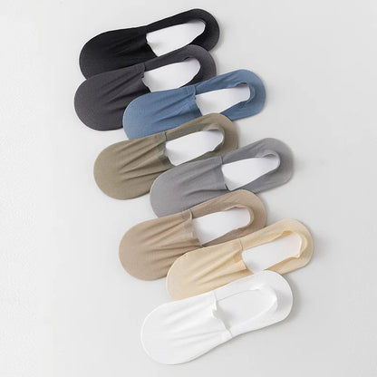 Summer Men's Mesh Breathable Anti-Slip Socks: Thin Cotton Sole Leisure Low Barrel Stockings - Invisible Shallow Mouth Design