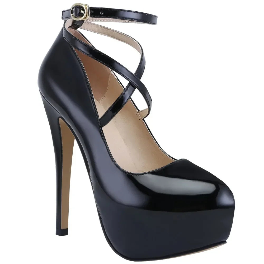 Women’s Platform Stiletto Pumps – Sexy Slingback High Heels for Party, Wedding & Banquet