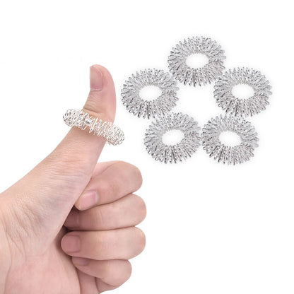 9pcs Hand & Foot Magnetic Therapy Spiky Massage Balls – Acupressure Trigger Point Pain Relief Pocket Massager