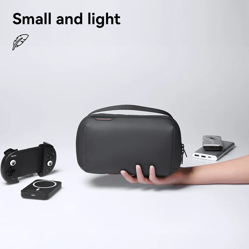 Waterproof Travel Cable Bag - Portable Digital Storage Pouch & Electronic Accessories Organizer for Tech Gear