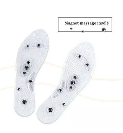 Magnetic Acupressure Foot Massage Insoles – Silicone Pain Relief & Therapy Inserts