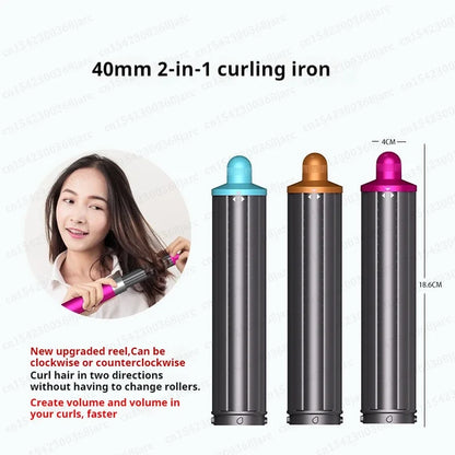 Hair Styler Nozzle for Dyson Airwrap HS01/HS05 & Sencicimen X9 – Multi Hair Curler & Smoothing Brush Attachment