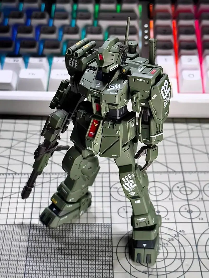 XFS HG RGM-79S GM Spartan 1/144 Scale Model Kit – Assembly Action Figure, Decorative Plastic Hobby Toy for Collection & Gift