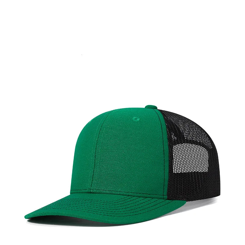 Custom Logo Snapback Hat - Embroidered Mesh Sports Cap for Men & Women, Adjustable Baseball Cap