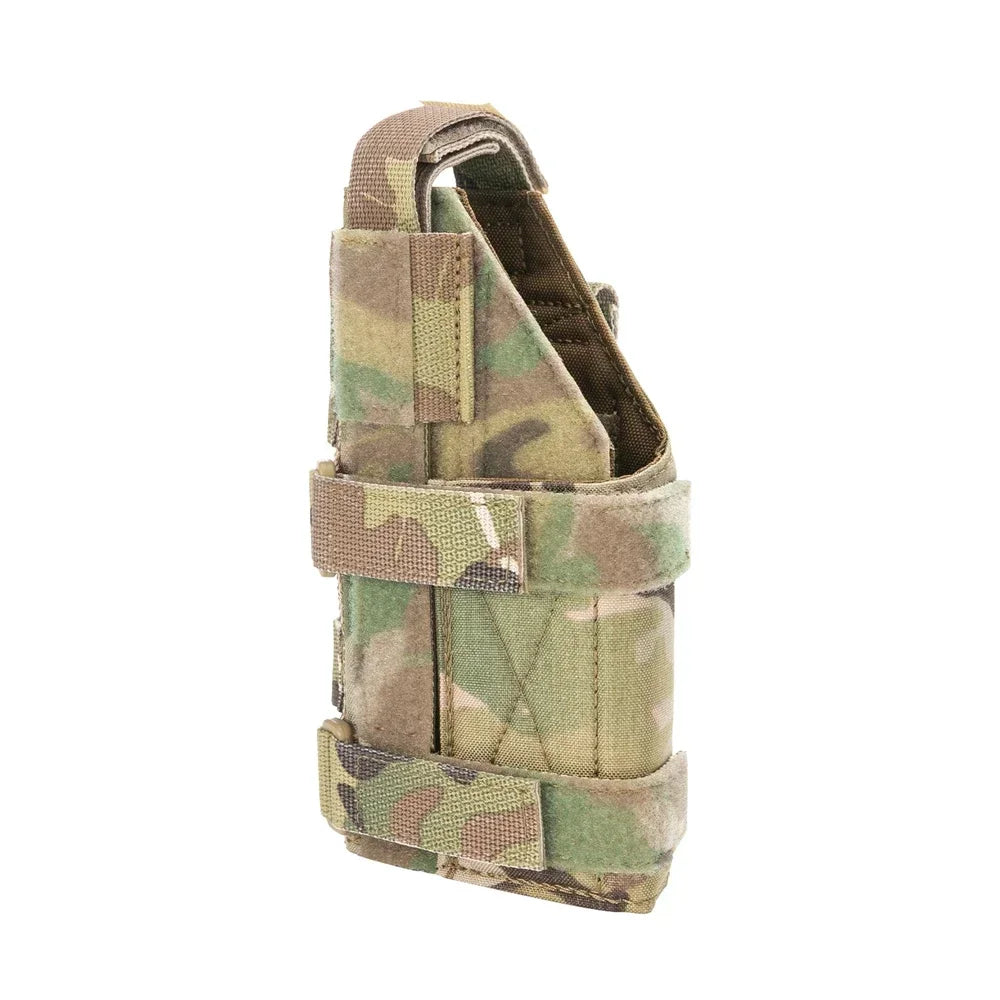 Left Hand Tactical Pistol Holster - Adjustable Glock 17 Gun Case with Magazine Pouch for Hunting & Outdoor Use