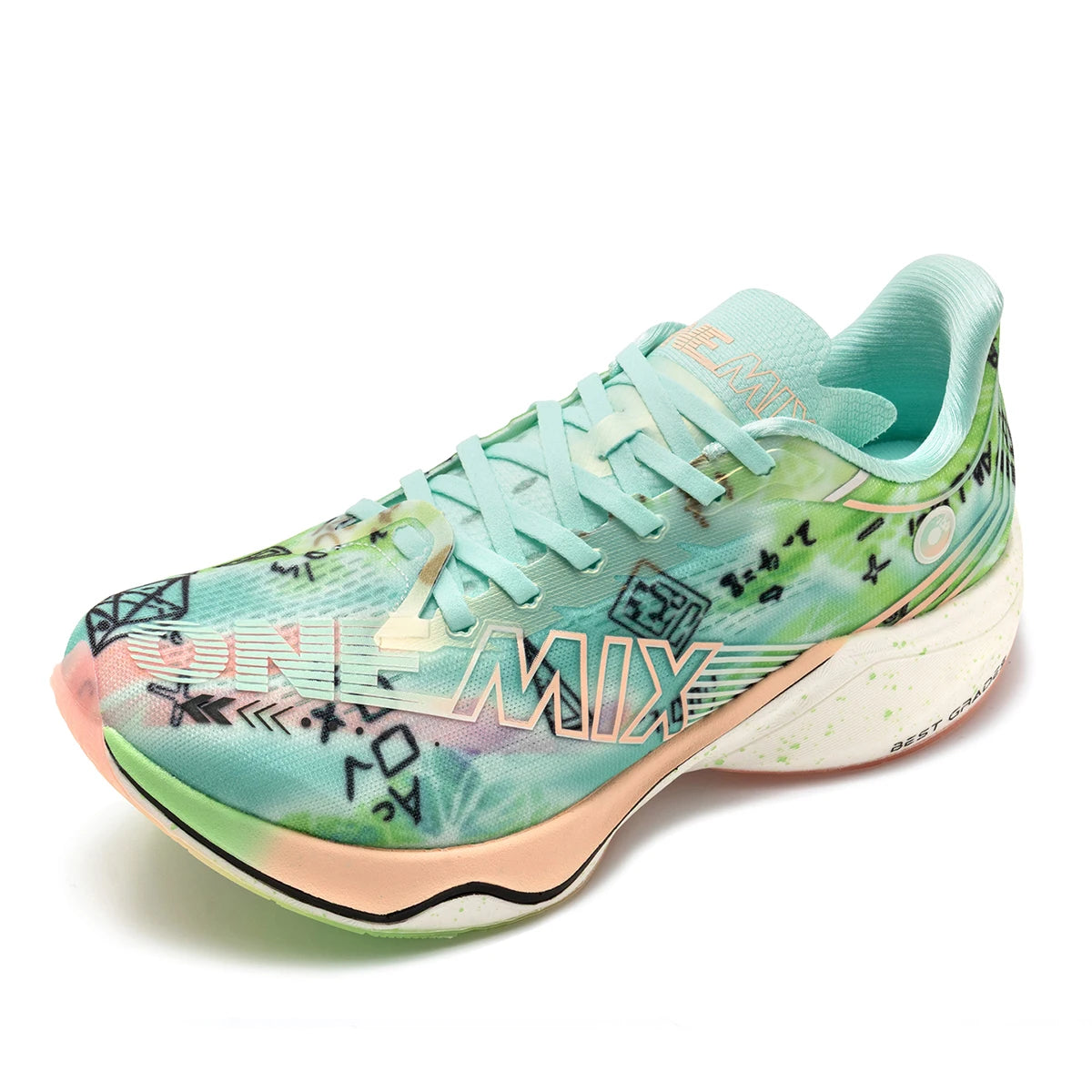 ONEMIX Carbon Plate Running Shoes - Nylon Racing Sneakers with Full-Length Shock Absorption for Training, Walking & Sports