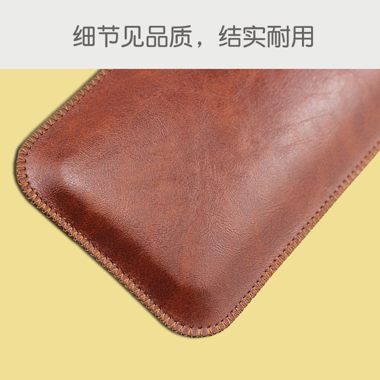 iPhone 12–18 Series Pro Max Plus Air Leather Phone Case - Anti-Fall Protective Pouch Sleeve for Business Use