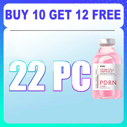 PDRN Stem Cell Serum Ampoule - Collagen Moisturizing Essence for Hydrated, Radiant-Looking Skin and Fine Line Care