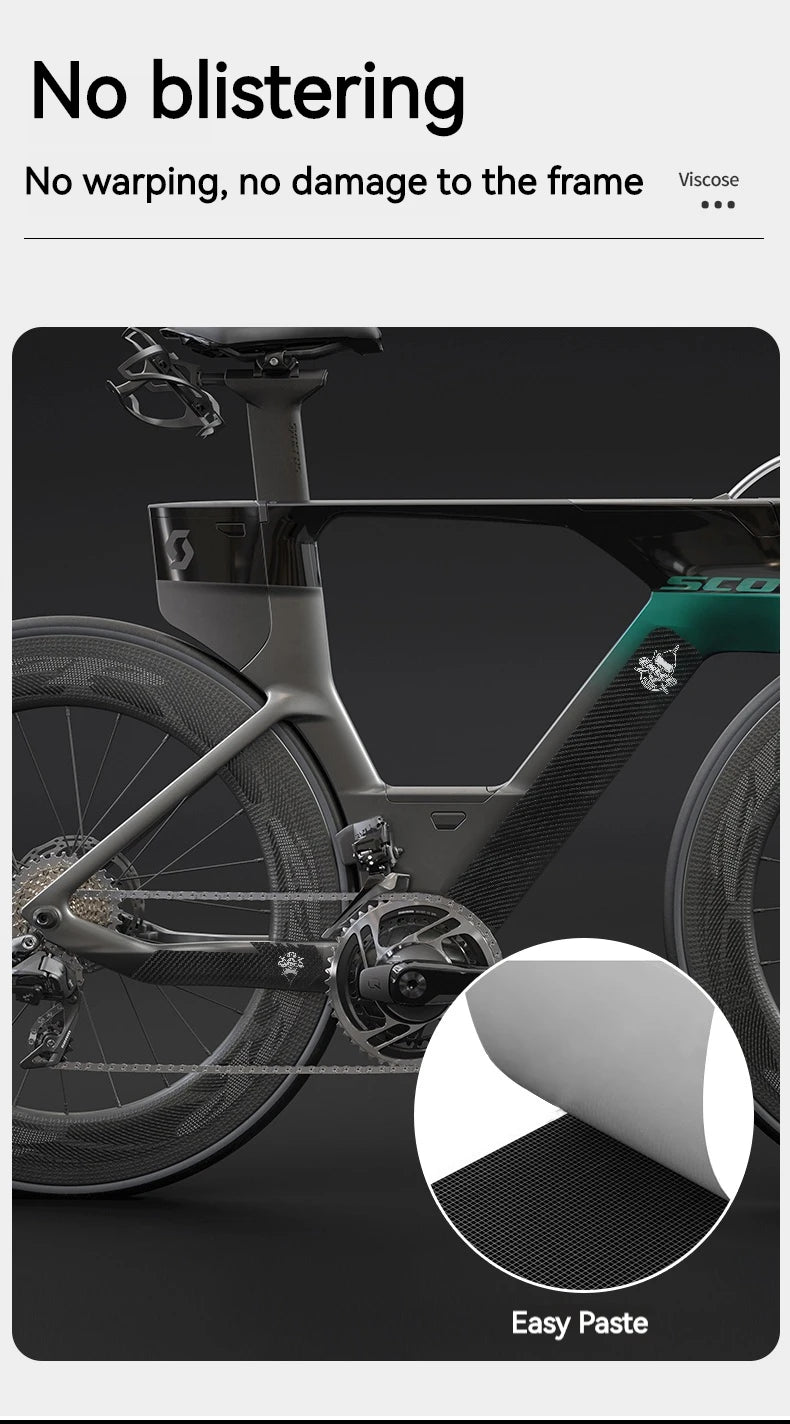 ENLEE Bicycle Frame Protection Sticker – Removable Anti-Scratch Tape for MTB Down Tube, Cycling Accessories