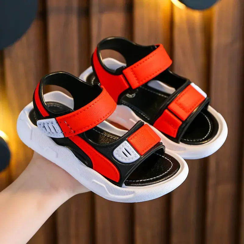 Summer Baby Sandals – Solid Color Soft Sole, Anti-Slip Toddler Shoes for Boys & Girls, Beach Sandals