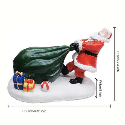 Christmas Village Set Accessories – Collectible Figurines for Kids, Home, Fireplace & Holiday Decoration
