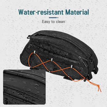 3-in-1 Waterproof Bike Rack Trunk Bag with Cooler & 2 Side Hanging Bags – Bicycle Rear Seat Cargo Luggage