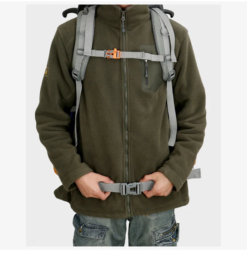 75L Camping & Hiking Backpack with Rain Cover - Outdoor Travel, Trekking & Climbing Rucksack for Men