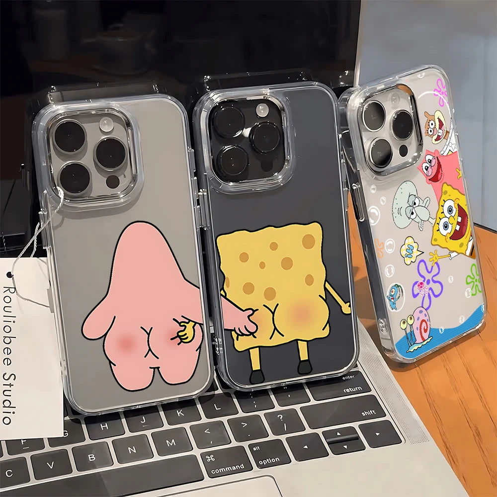 Funny Cartoon Phone Case - Soft Clear Protective Cover for iPhone 17, 16, 15, 14, 13 & More