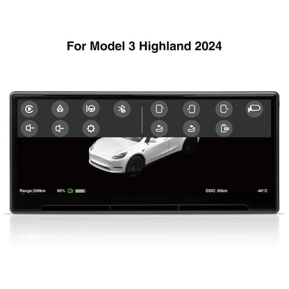 CATRONICS Head-Up Display for Tesla Model 3/Y – 8.9-Inch Linux System with CarPlay, Energy Consumption & Driving Data Detection