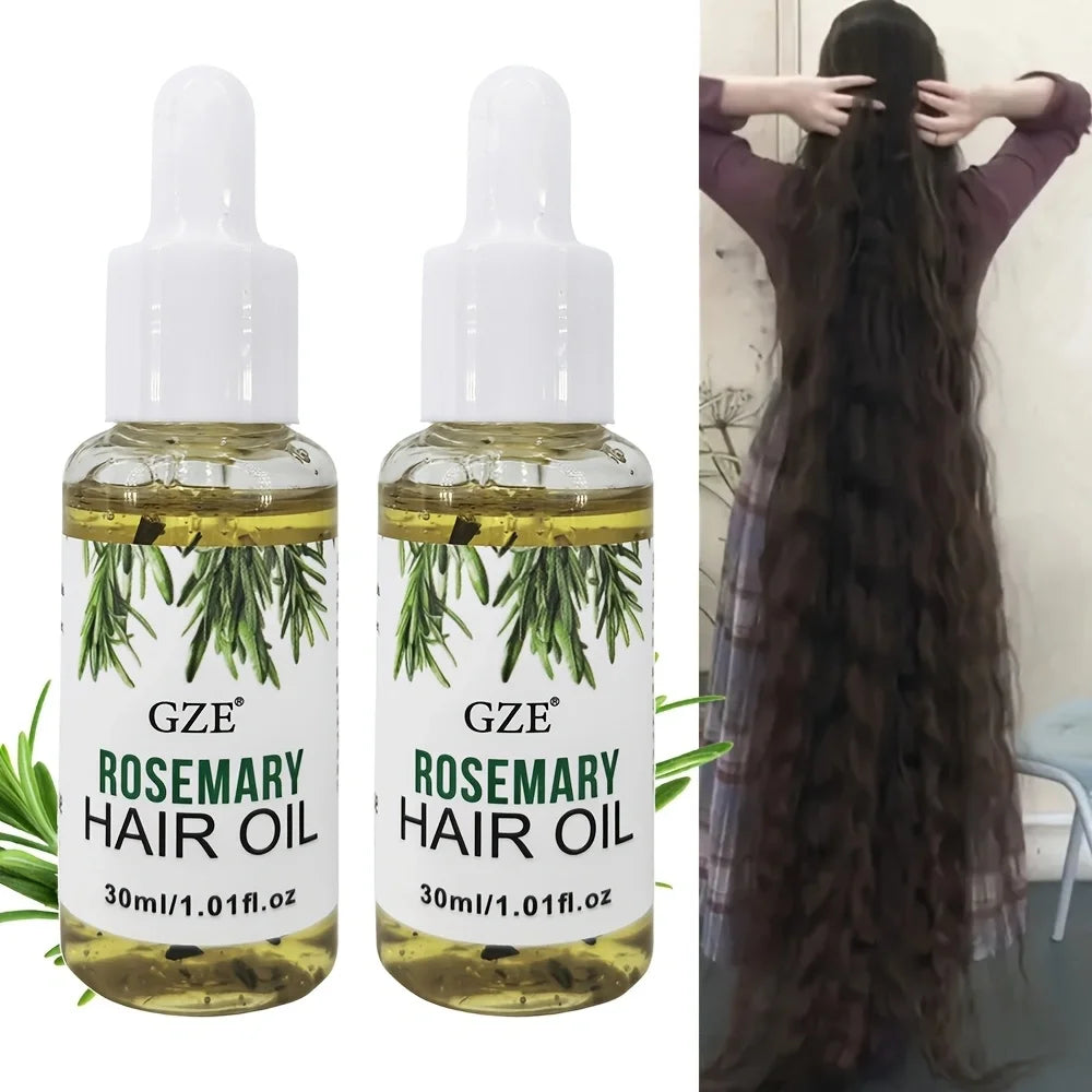 Rosemary Hair & Scalp Oil - Strengthening Treatment for Straight, Wavy & Chemically Treated Hair