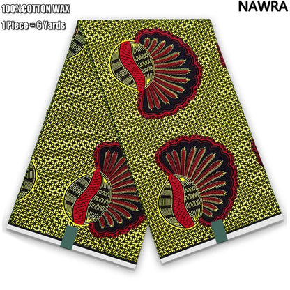 2026 African Real Wax Print Fabric - 100% Cotton Ghana Style Soft Ankara Pagne