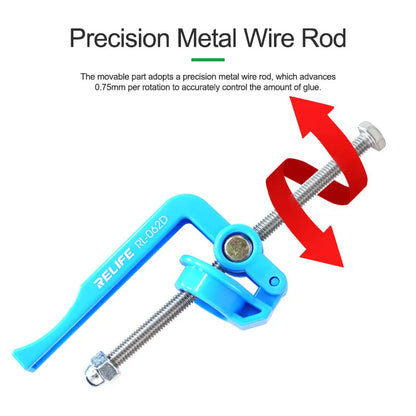 RELIFE RL-062D Labor-Saving Solder Paste Booster - 5-10CC Capacity UV Solder Mask Ink Welding Oil Pusher for Efficient Motherboard Repair - Essential Tool for Electronics Work