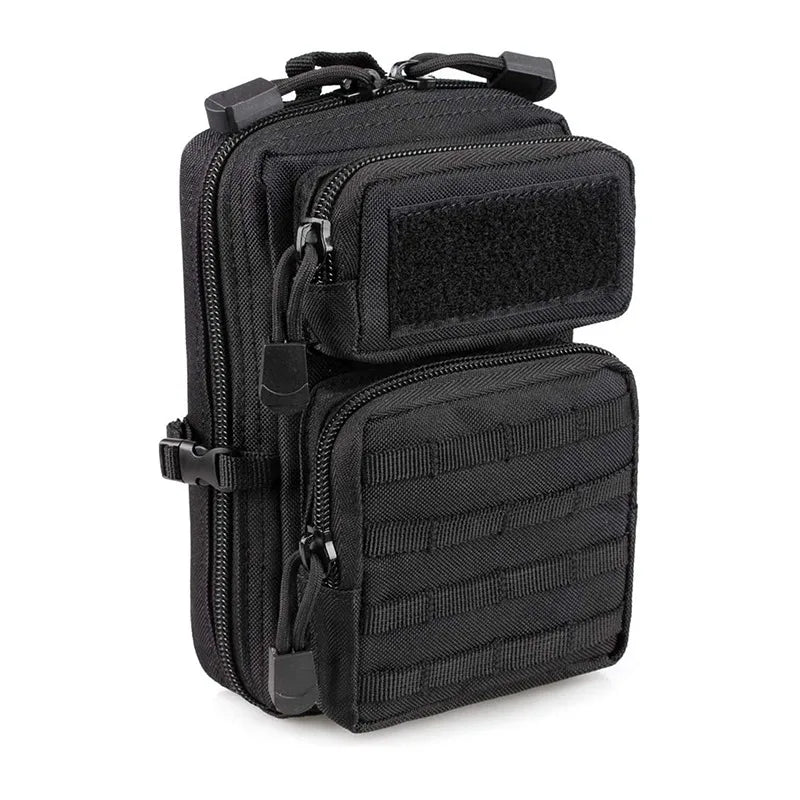 Tactical Multifunction Waist Bag – Molle Travel Pouch, EDC Phone Holder, Fanny Pack for Camping, Hiking & Hunting