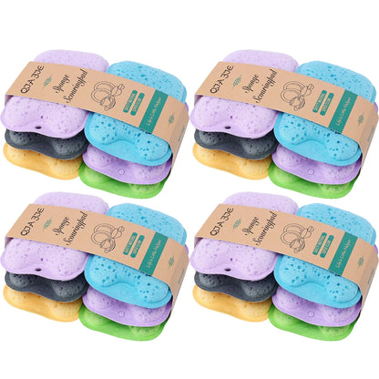 Kitchen Cleaning Sponge - Soft Absorbent Rust Scrubbing Pad for Dishwashing and Household Cleaning