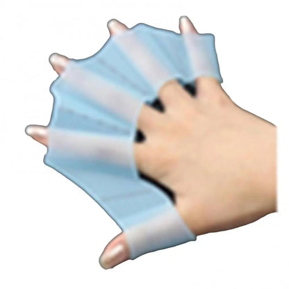 Frog Type Swimming Finger Webbed Gloves – Silicone Hand Fins, Paddles for Water Sports and Swimming Training