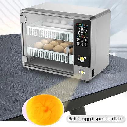 24-Egg Automatic Incubator — Touch Control Hatchery Machine for Chicken, Duck, Quail & Bird Eggs
