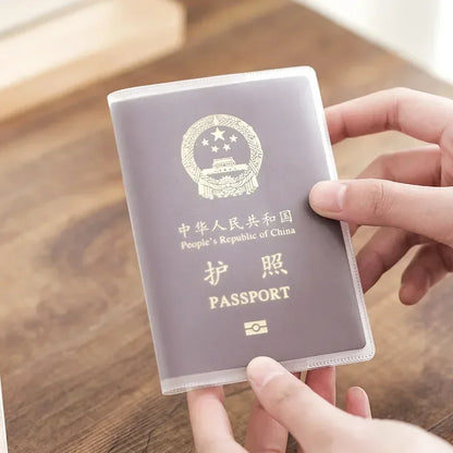 Waterproof PVC Passport Cover & Wallet – Business Card & Document Holder Pouch
