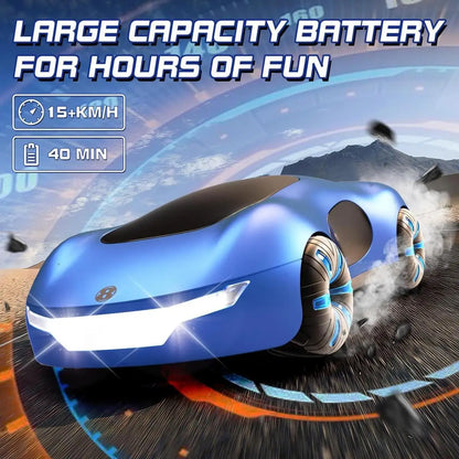 NEW Cool Sports Car Remote Control – Dual Spray, Sound & Lights, 4WD Sci-Fi Concept Car for Kids