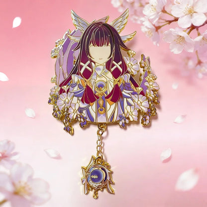 Honkai Star Rail & Genshin Impact Character Pins - Kawaii Metal Cosplay Brooch Badges for Fans