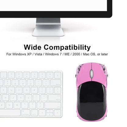 2.4G Wireless Optical Mouse 1600 DPI – Portable USB Mouse for Mac, Windows PC & Tablet, Ideal for Gaming & Office Use