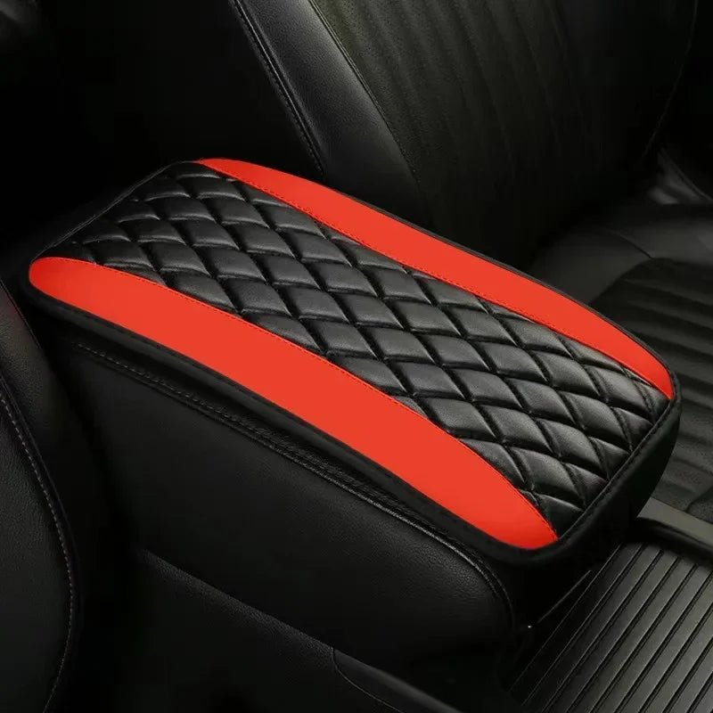 Universal Car Interior Armrest Seat Box Cover – Waterproof PU Leather Center Console Protector for SUV, Durable & Comfortable