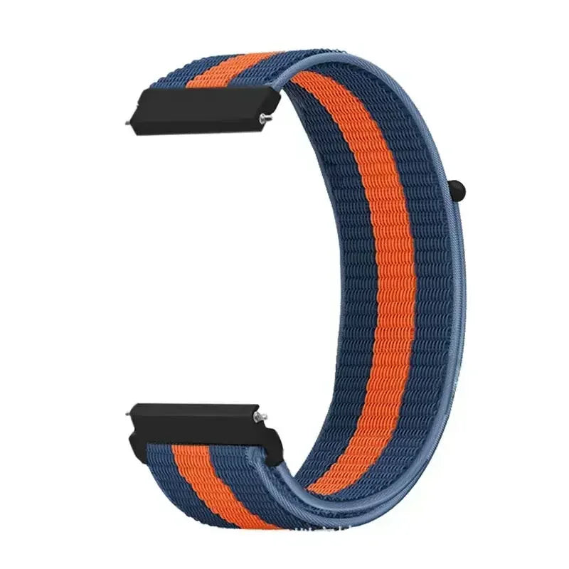 22mm Sport Nylon Loop Watch Band – Breathable Replacement Wristband for NORTH EDGE APACHE-46 Smartwatch, Durable Adjustable Strap