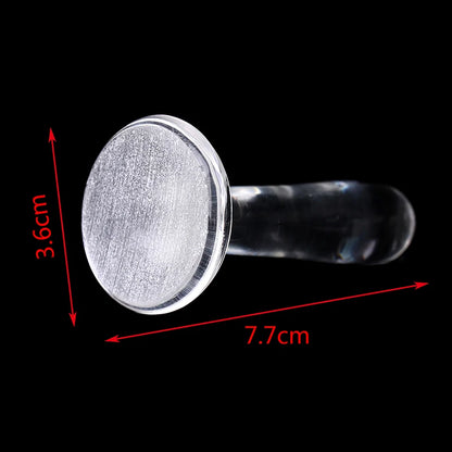 Transparent Glass Pigment Muller - Mineral Paint Grinding Tool for Chinese Painting & Tempera