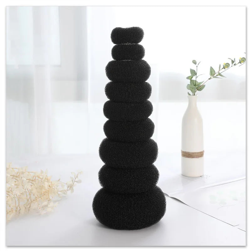 3PCS Hair Bun Donut Set – Easy Magic Foam Styling Tools for Women & Girls