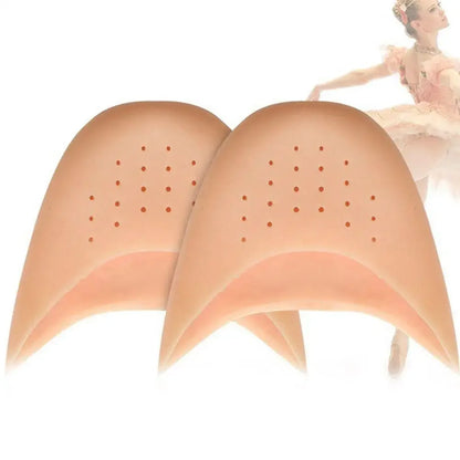 Silicone Gel Toe Covers for Ballet – Forefoot Pads & Toe Protectors (Elastic Knitted Dance Shoe Inserts)