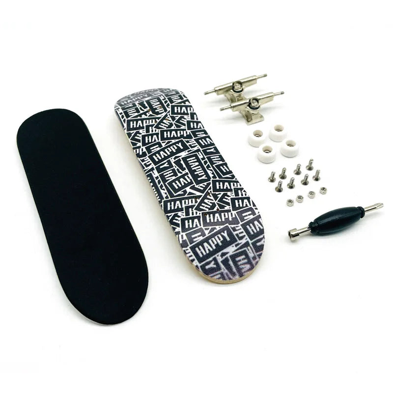 Creative Mini Finger Skateboard – Colorful Maple Fingerboard with Double Rocker, Sport Bearings & Palm Slide Board