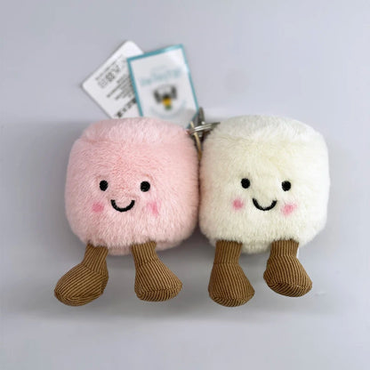 Cute Golf Ball Plush Keychain - Grape Jellyfish Hippo Elephant Bag Charm Mini Plush Toy Collection