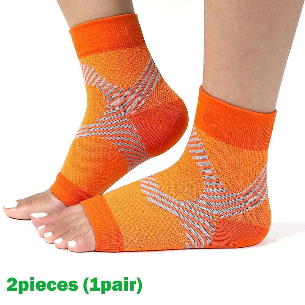 Plantar Fasciitis Night Splint Socks - Compression Heel Support for Foot and Heel Pain