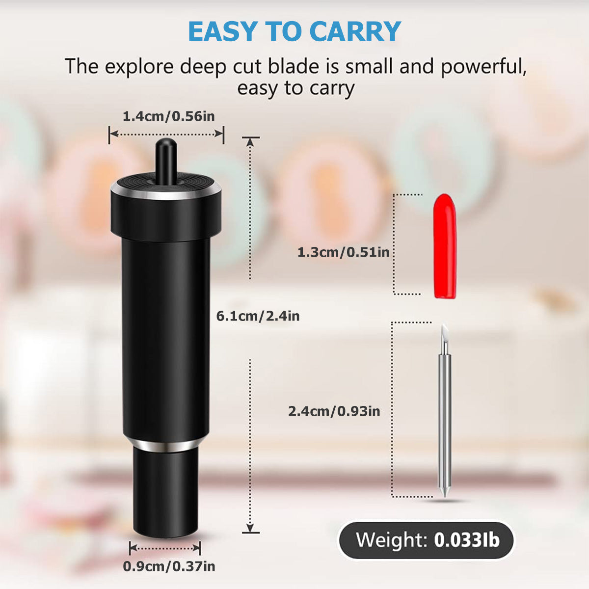 Replacement Cutting Blades for Cricut Maker & Explore Series – 30°/45°/60° Plotter Blades with Sturdy Housing
