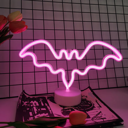 Countertop Decorative Neon Sign – USB or Battery-Powered Night Light for Holiday, Party, Kitchen & Home Decor