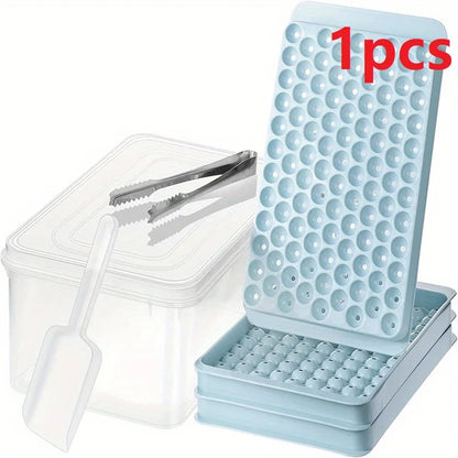 Mini Ice Cube Tray | 104 Holes Round Ice Ball Mold | Tiny Crushed for Chilling Bar Cocktail Whiskey Drink | Coffee Juice Kitchen Tool
