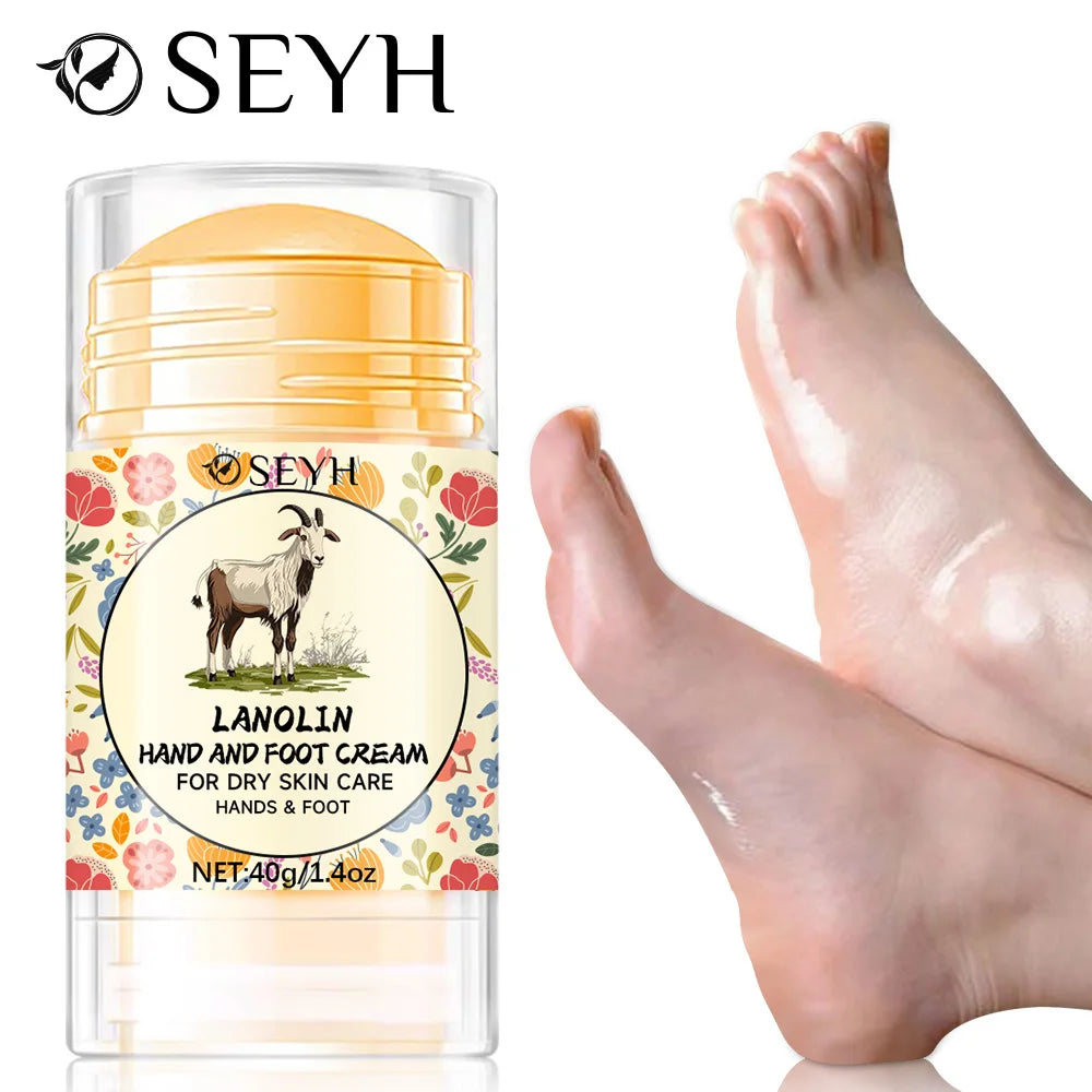 SEYH 40g Moisturizing Lotion for Dry Cracked Hands & Feet, With Lanolin, Hyaluronic Acid & Vitamin E, Long-Lasting Skin Repair Cream