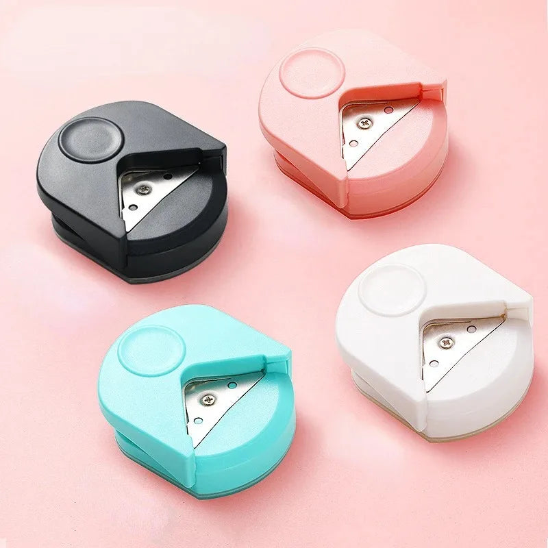 Portable Circle & Corner Cutter Tool – Button Maker Corner Round Punch for Paper, Cards & Photo Cutting