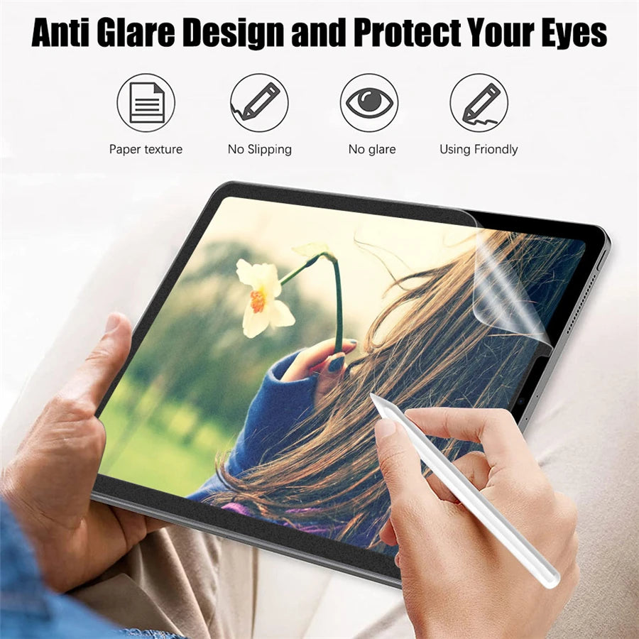 3Pcs Paper-Like Screen Protector for iPad Air & Pro – Compatible with 6th to 10th Gen (11", 12.9", 10.5")
