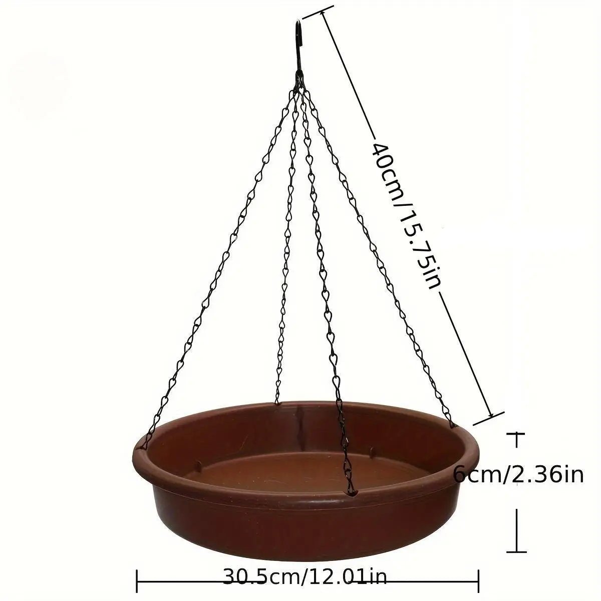 Hanging Bird Feeder & Water Bath Tray – Outdoor Garden Plastic Feeder for Birds, Yard Decoration & Pet Supplies
