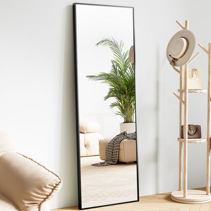 64"x21" Full Body Wall Mirror – Standing, Hanging, or Leaning with Aluminum Alloy Frame for Living Room