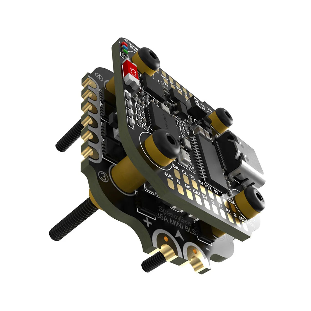 SpeedyBee F405 Mini Flight Controller + BLS 35A Mini V2 4-in-1 ESC — 20x20 for FPV Racing Drone