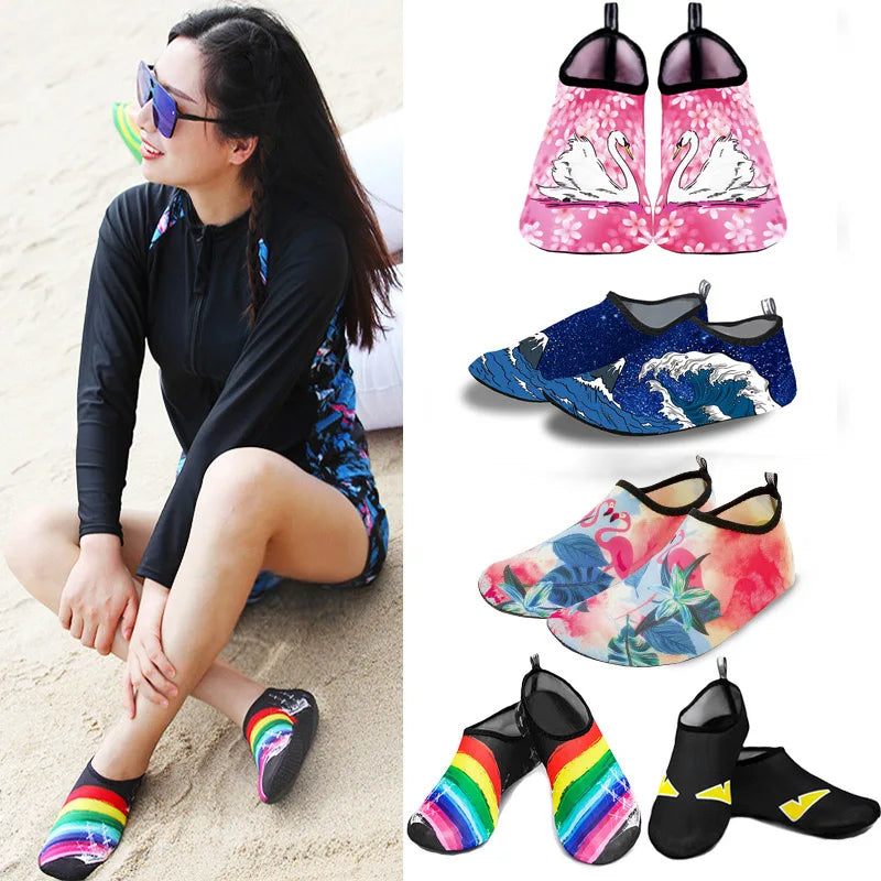 Unisex Water Shoes – Non-Slip Aqua Socks for Swimming, Diving & Beach, Lightweight Summer Sandals for Men & Women