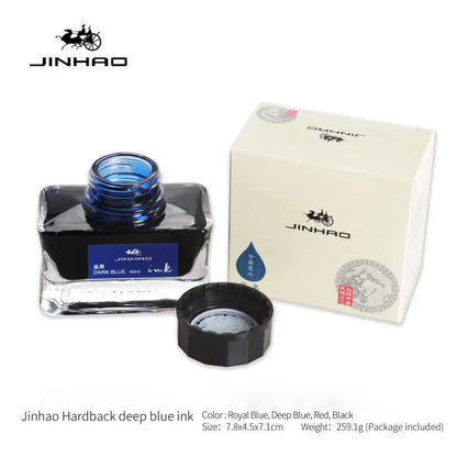 Jinhao Premium 50ml Fountain Pen Ink – Smooth Black/Blue/Blue-Black Calligraphy Ink for Writing