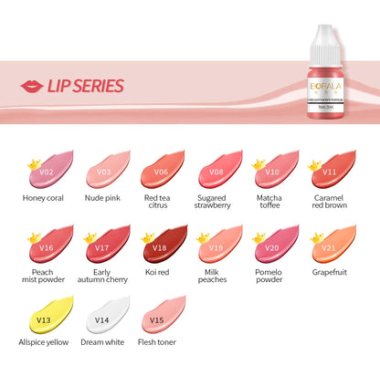 Borala 26 Colors 3ML Permanent Makeup Pigments – Sample Size for Lips, Eyebrows & Eyeliner, Beauty Art for Women